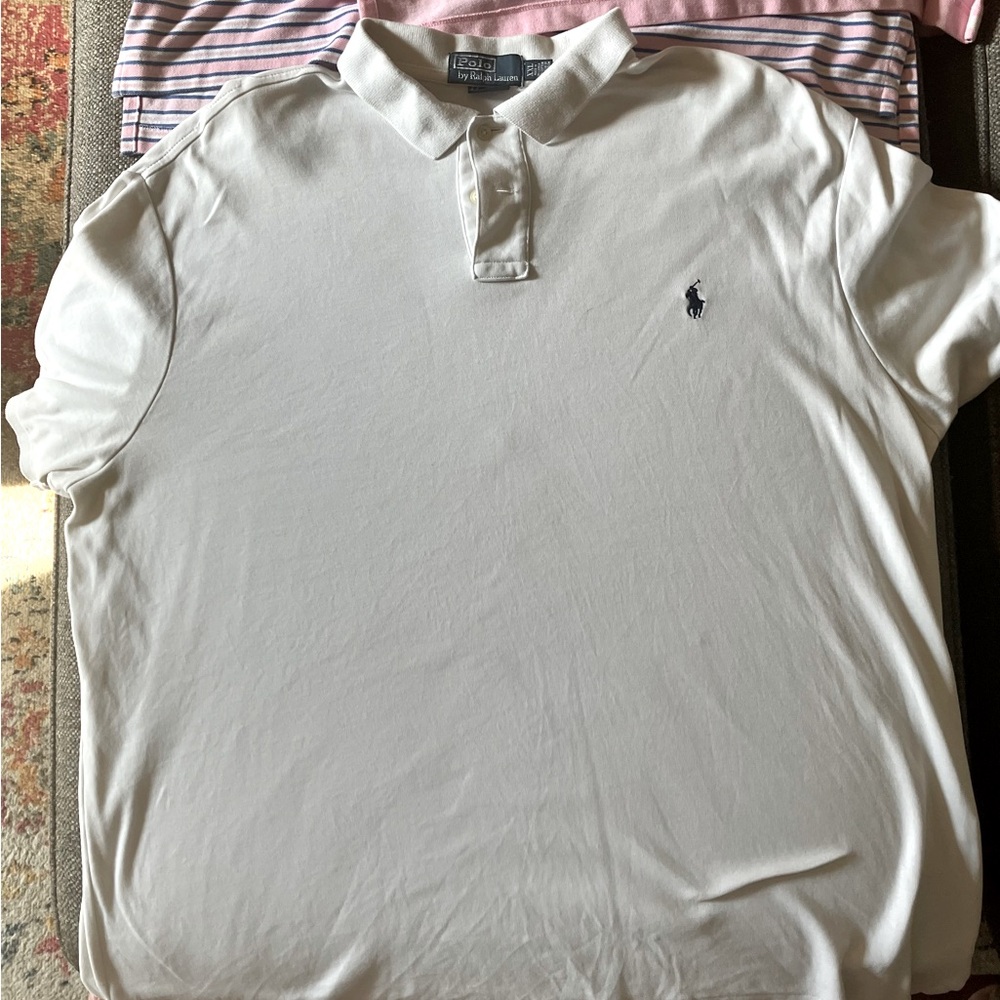 Polo by Ralph Lauren Men's Cream Polo Shirt